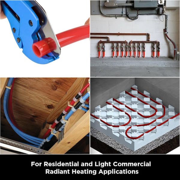 3/4 in. x 100 ft. PEX A Tubing Oxygen Barrier Pipe for Hydronic Radiant Floor Heating Systems 3/4 in. x 100 ft. PEX A Tubing Oxygen Barrier Pipe for Hydronic Radiant Floor Heating Systems