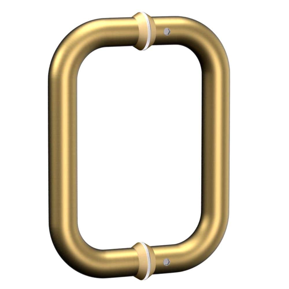 6 in. Shower Door Handle Titanium Gold Finish Stainless Steel Pull for Frameless Glass Bathroom Doors Double Sided price history on PriceWatchPro