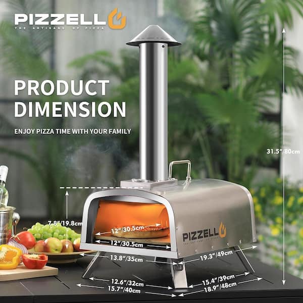 PIZZELLO Portable Pellet Pizza Oven Outdoor Pizza Ovens Wood Fired