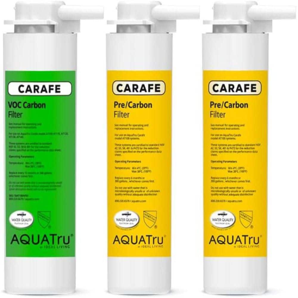 Carafe 3-Stage Replacement Filter Combo Pack with 1-Year Pre-Carbon and VOC Filters in White price history on PriceWatchPro