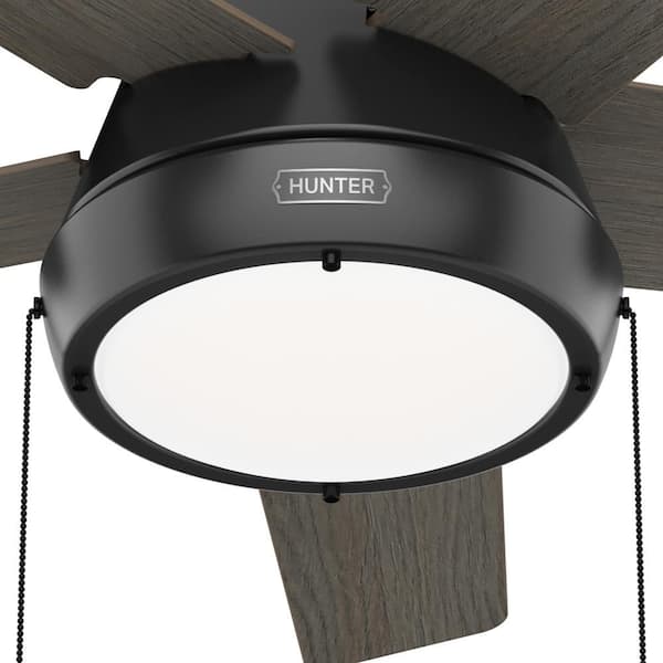 Orders Hunter 44 in. Burroughs Indoor Matte Black Ceiling Fan