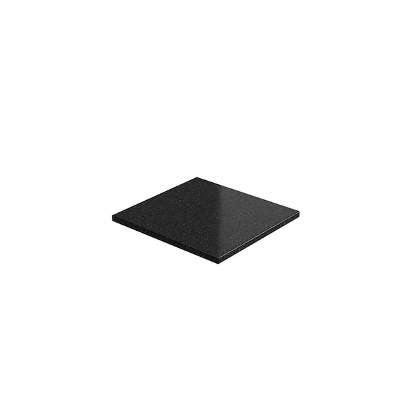 NewAge Products 2 ft. Solid Surface Countertop in Black Galaxy Granite