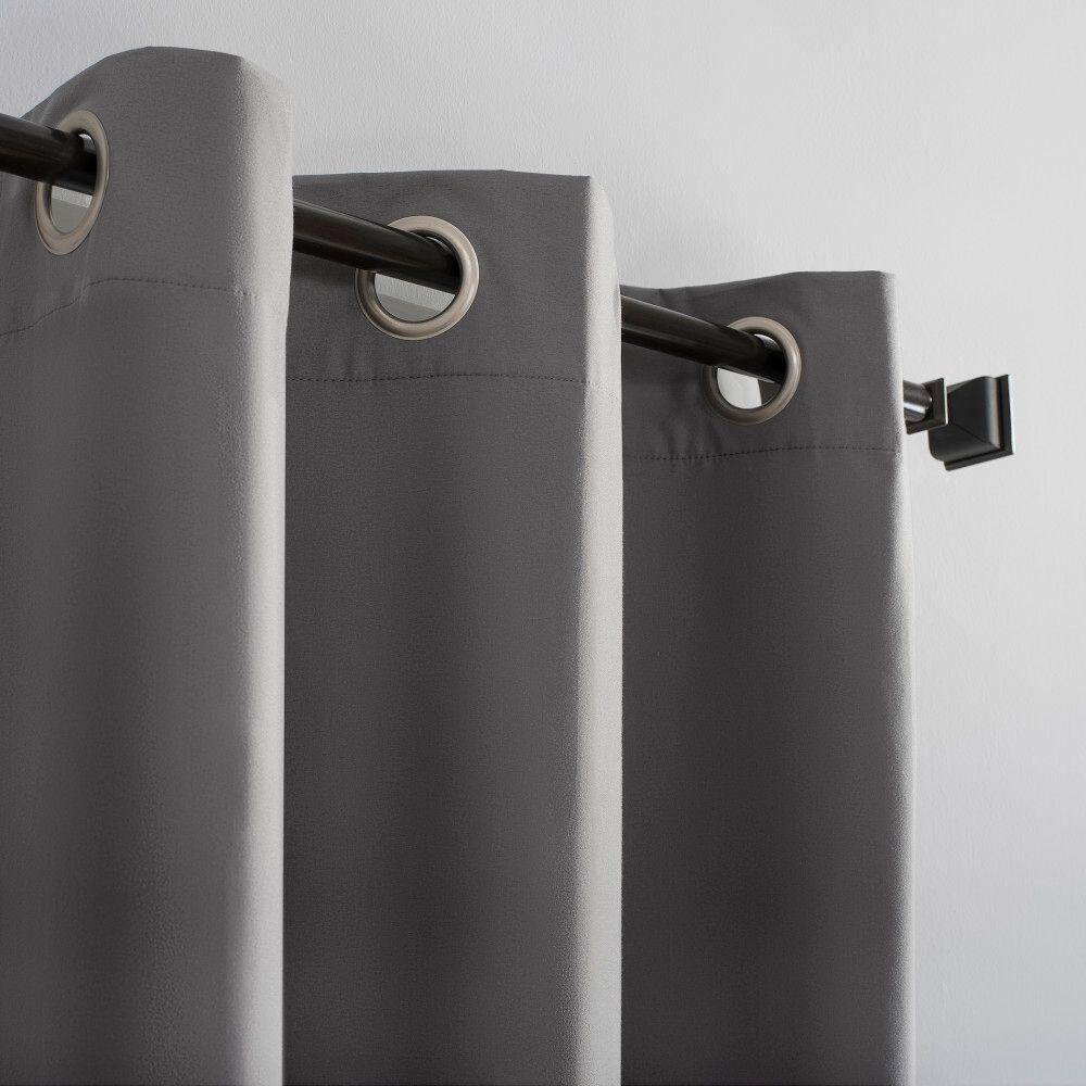 Gray Thermal Blackout Grommet Curtain Panel, 40" x 84"