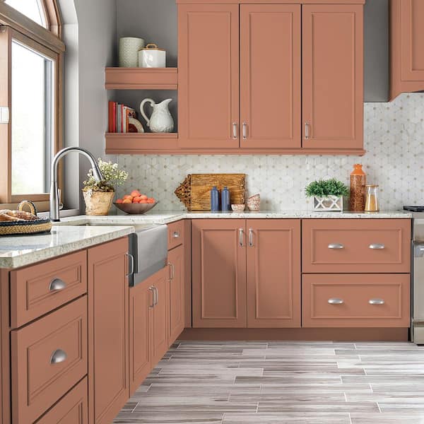 1 gal. #M200-5 Terra Cotta Clay Satin Enamel Interior/Exterior Cabinet, Door & Trim Paint
