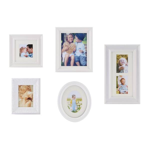Pinnacle 5-Opening 8 in. x 10 in. Wall Collage Picture Frame