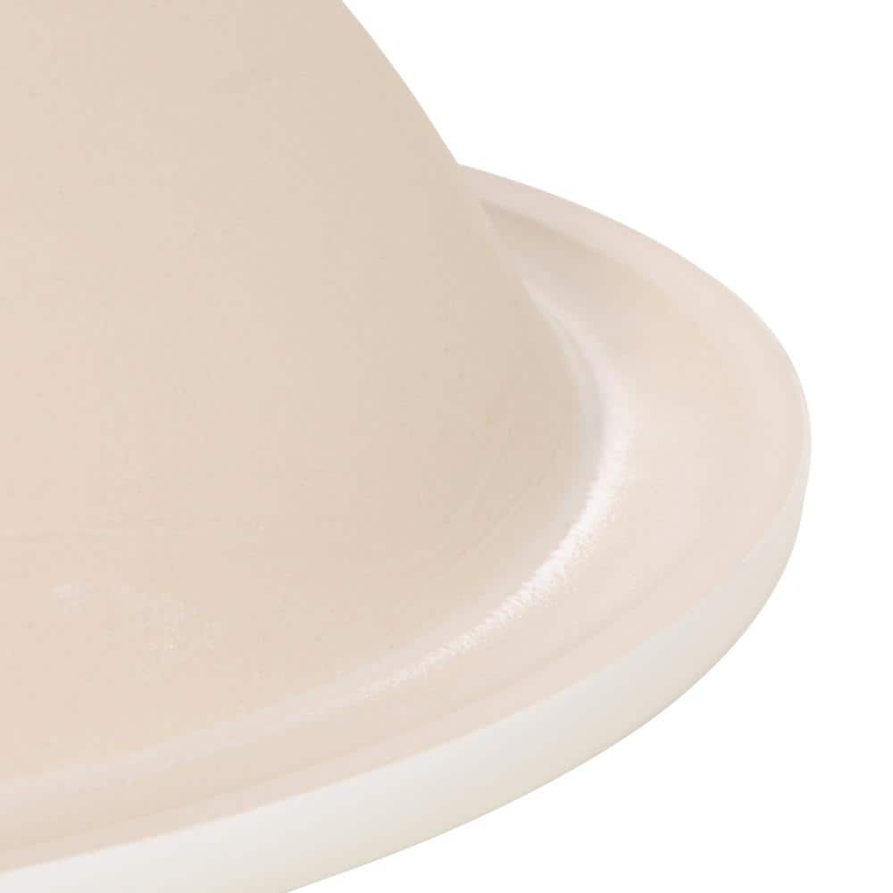 Lily White Oval Vitreous China Drop-In Bathroom Sink