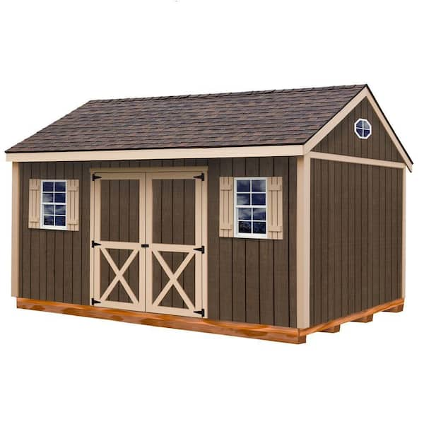 Best Barns Brookfield 16 ft. x 12 ft. Wood Storage Shed Kit with Floor ...