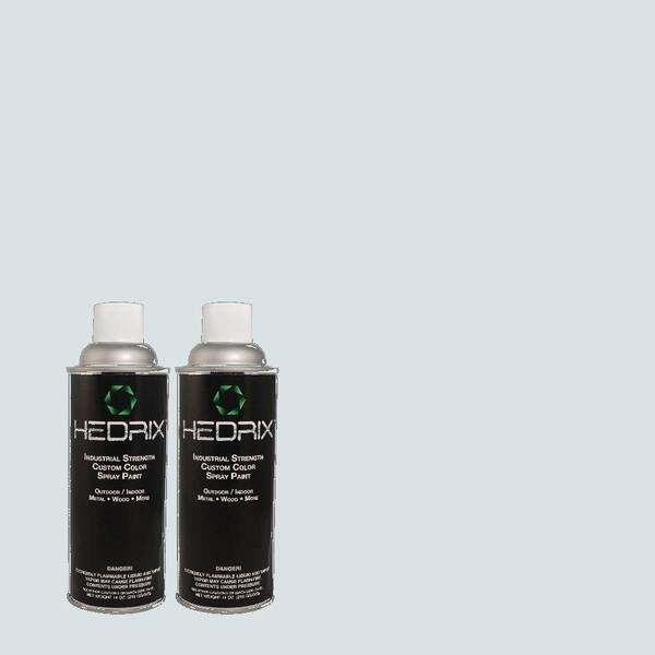 Hedrix 11 oz. Match of 530E-2 Cool Sky Low Lustre Custom Spray Paint (2-Pack)