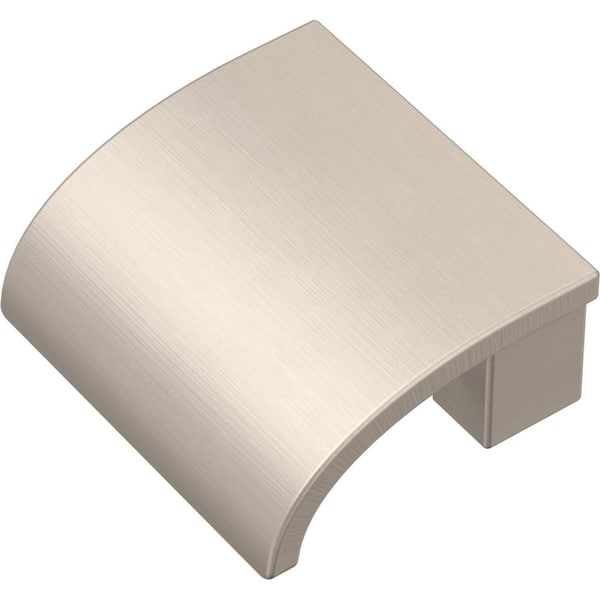 Liberty Rounded Slimline 1-1/8 in. (28 mm) Satin Nickel Cabinet Knob (10-Pack)