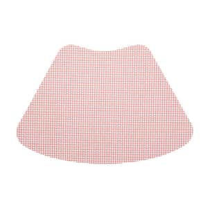 Fishnet 19 in. x 13 in. Orchid PVC Covered Jute Wedge Placemat (Set of 6)