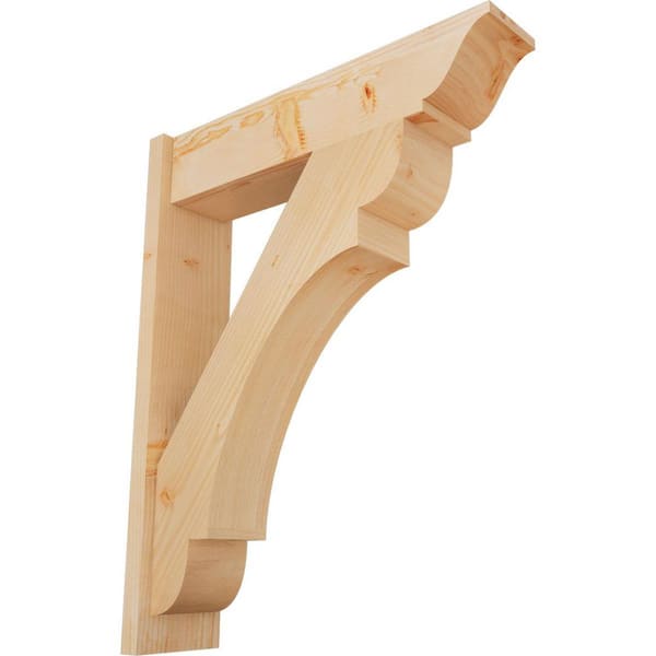 Ekena Millwork 8 in. x 38 in. x 30 in. Douglas Fir Olympic Traditional Smooth Outlooker