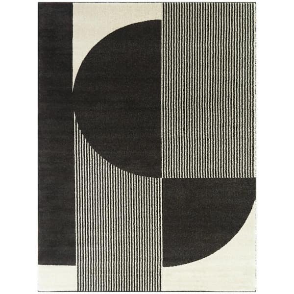 BALTA Cecilia Cream 8 ft. x 10 ft. Geometric Area Rug
