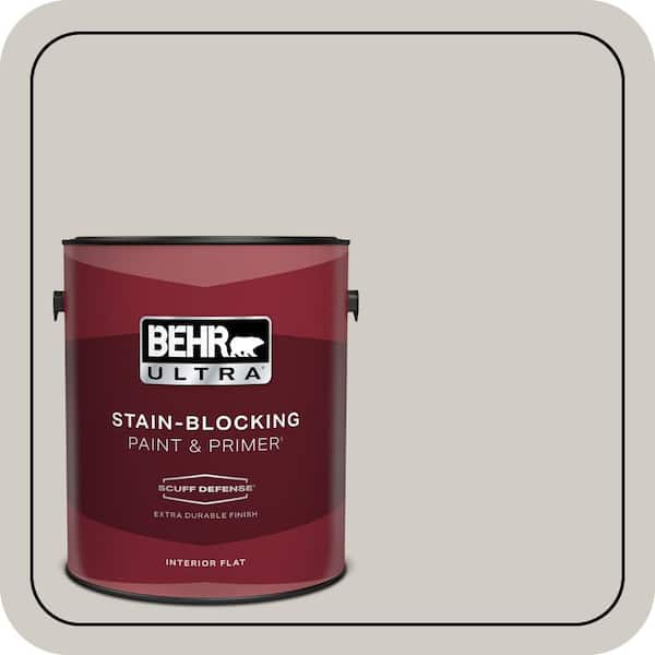 BEHR ULTRA 1 gal. Home Decorators Collection #HDC-NT-20 Cotton Grey Extra Durable Flat Interior Paint & Primer