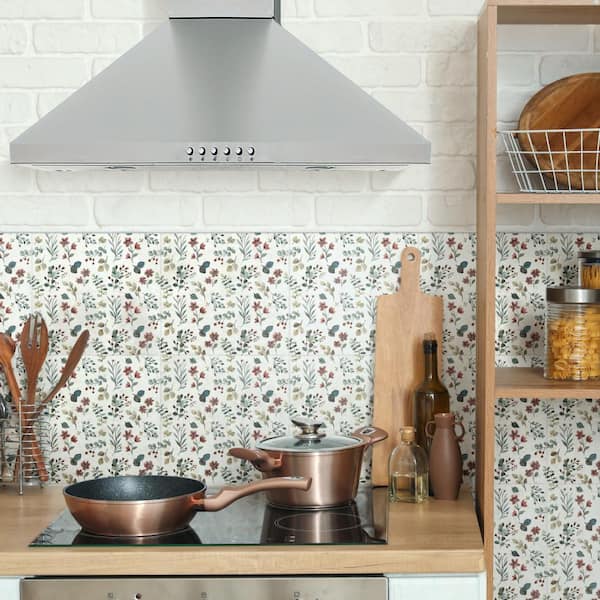 Garden Whisper 9-3/4 in. x 9-3/4 in. Porcelain Floor and Wall Tile (10.88 sq. ft./Case)