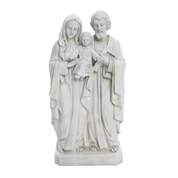 Off White Polyresin Holy Family 1.6 ft. Tall Statue