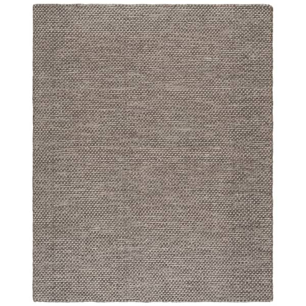 Vermont 9 ft. x 12 ft. Gray/Ivory Pebble Weave Washable Area Rug