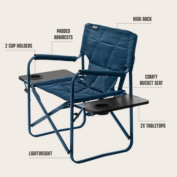 Coleman Flex 'N Go Chair 2-Tables Sapphire 2227709 - The Home Depot