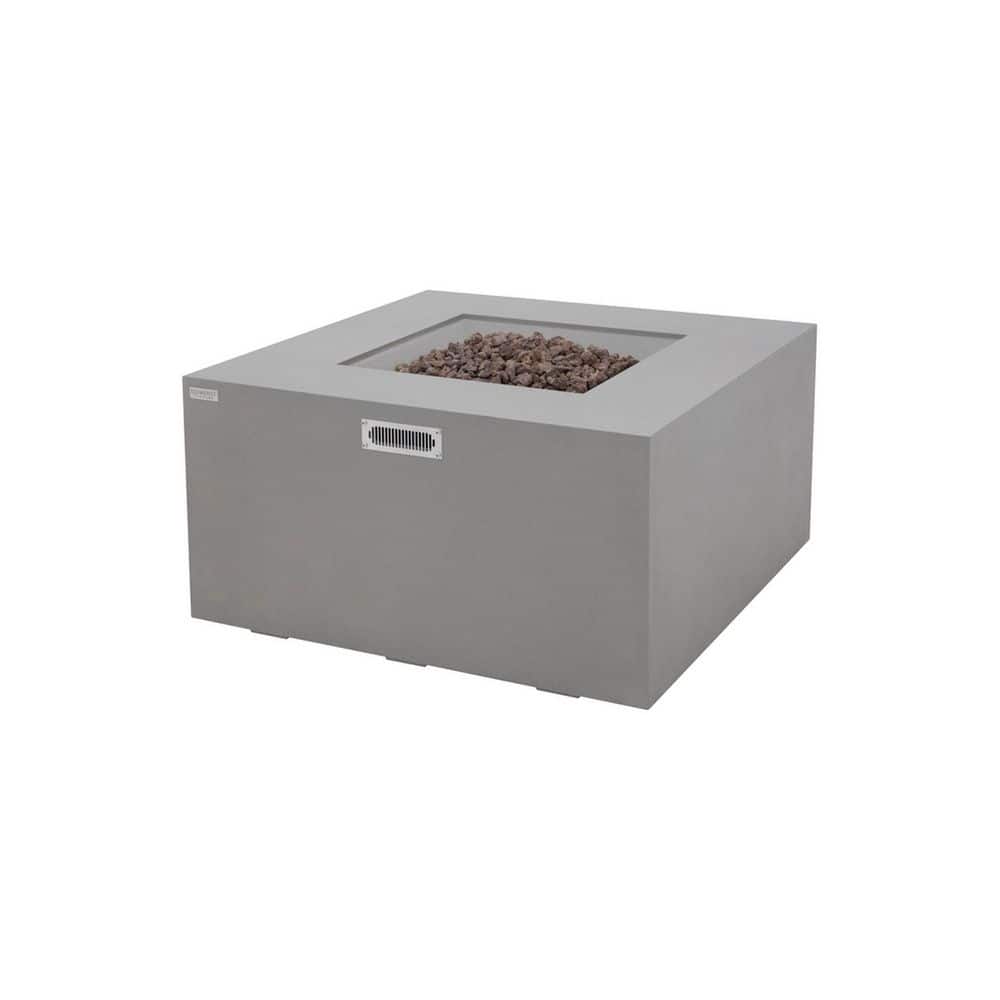 Rocky 43 in. 45000 Btu's Light Grey Concrete Propane Outdoor Fire Pit with Lava Rocks and Cover price history on PriceWatchPro