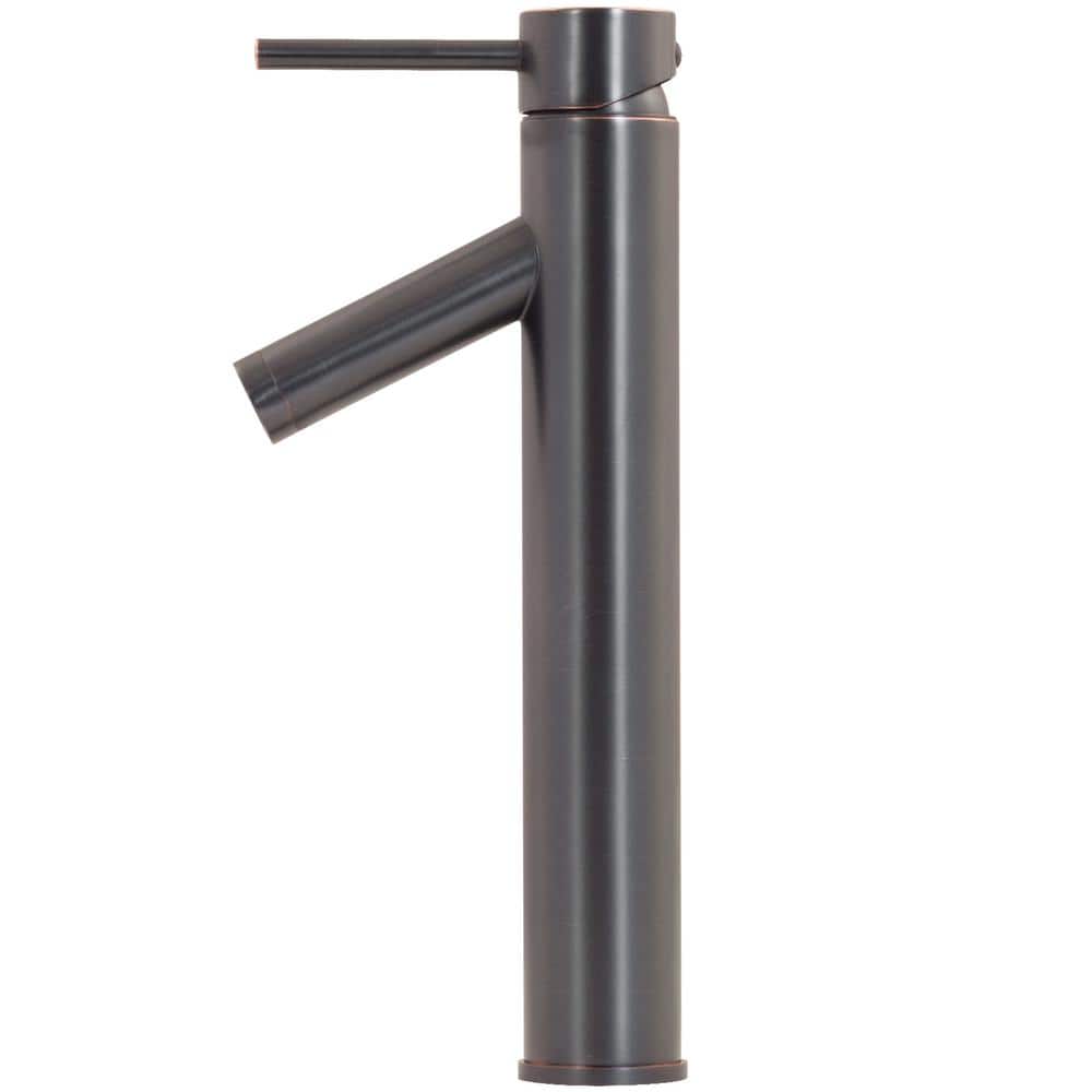 Oil Rubbed Bronze Single Hole Vessel Bathroom Faucet