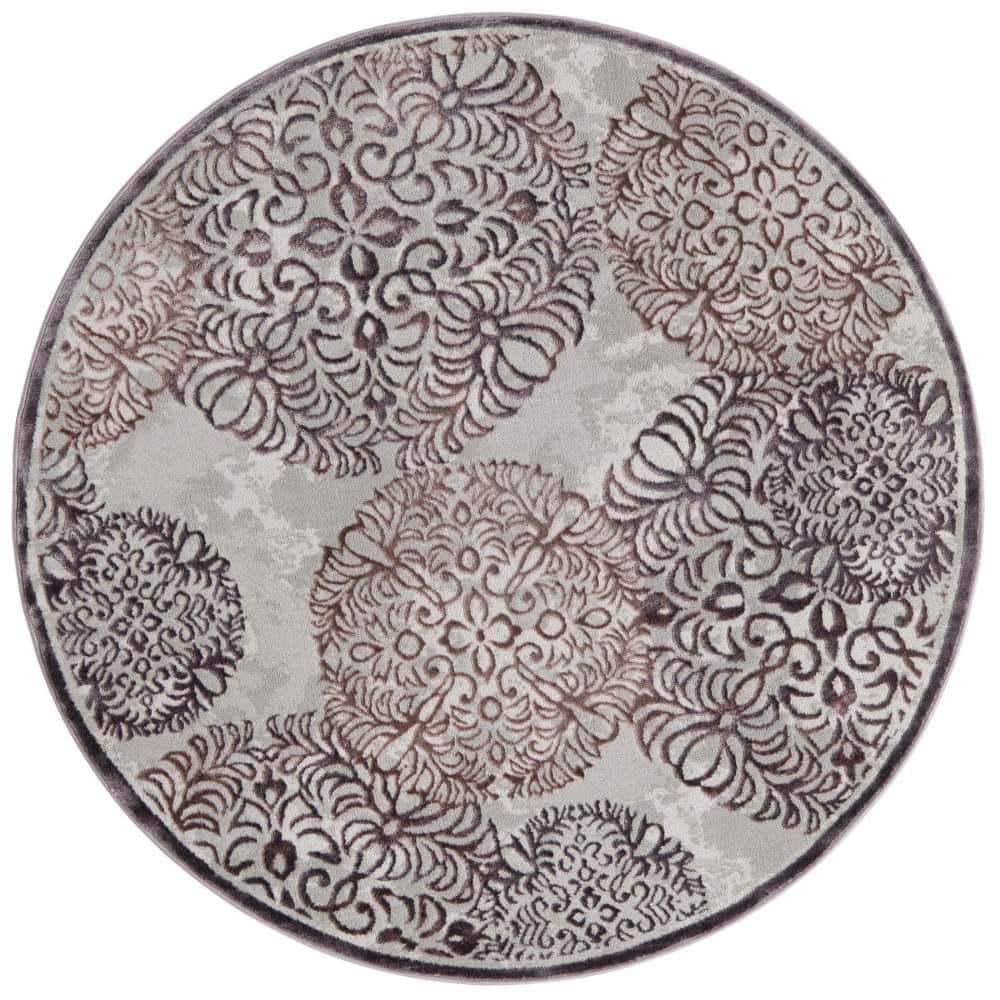 Unique Loom Aberdeen Chatsworth Violet 5' 3 x 5' 3 Area Rug 3168512