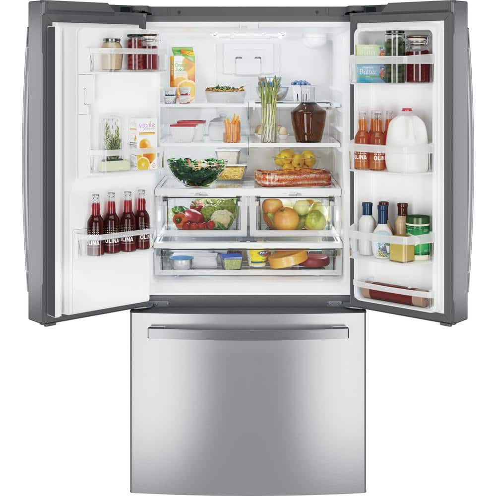 Stainless Steel 33" French Door Refrigerator with Ice Maker