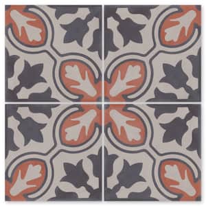 Lisbon Primero Multicolor/Matte 8 in. x 8 in. Cement Handmade Floor and Wall Tile (Box of 8/3.45 sq. ft.)