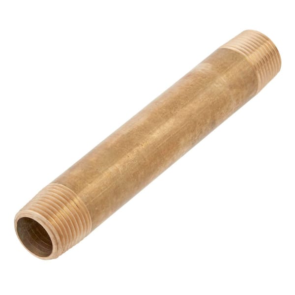 3/8 in. x 4 in. MIP Brass Nipple Fitting