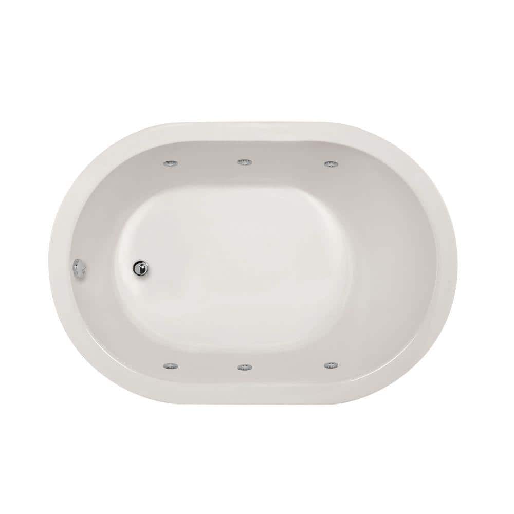 Valencia 60 in. Acrylic Oval Drop-in Whirlpool and Air Bath Bathtub in White price history on PriceWatchPro