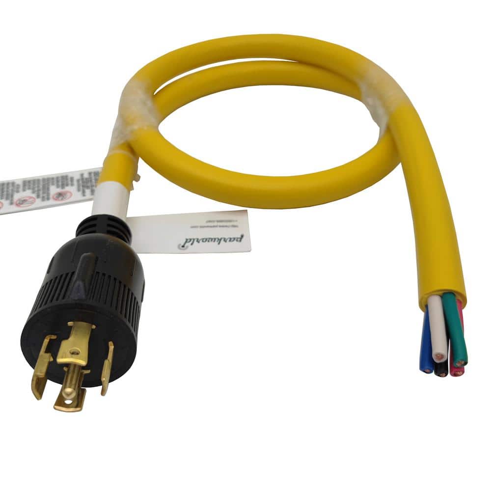 4 ft. 10/5 30 Amp, Yellow 120-Volt/208-Volt Twist Lock NEMA L21-30 Replacement Power Cord (L21-30P to 5-Wire), UL Listed price history on PriceWatchPro