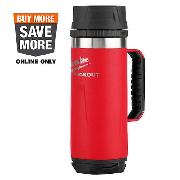 PACKOUT Red 18 Oz. Insulated Mug with Sip Lid