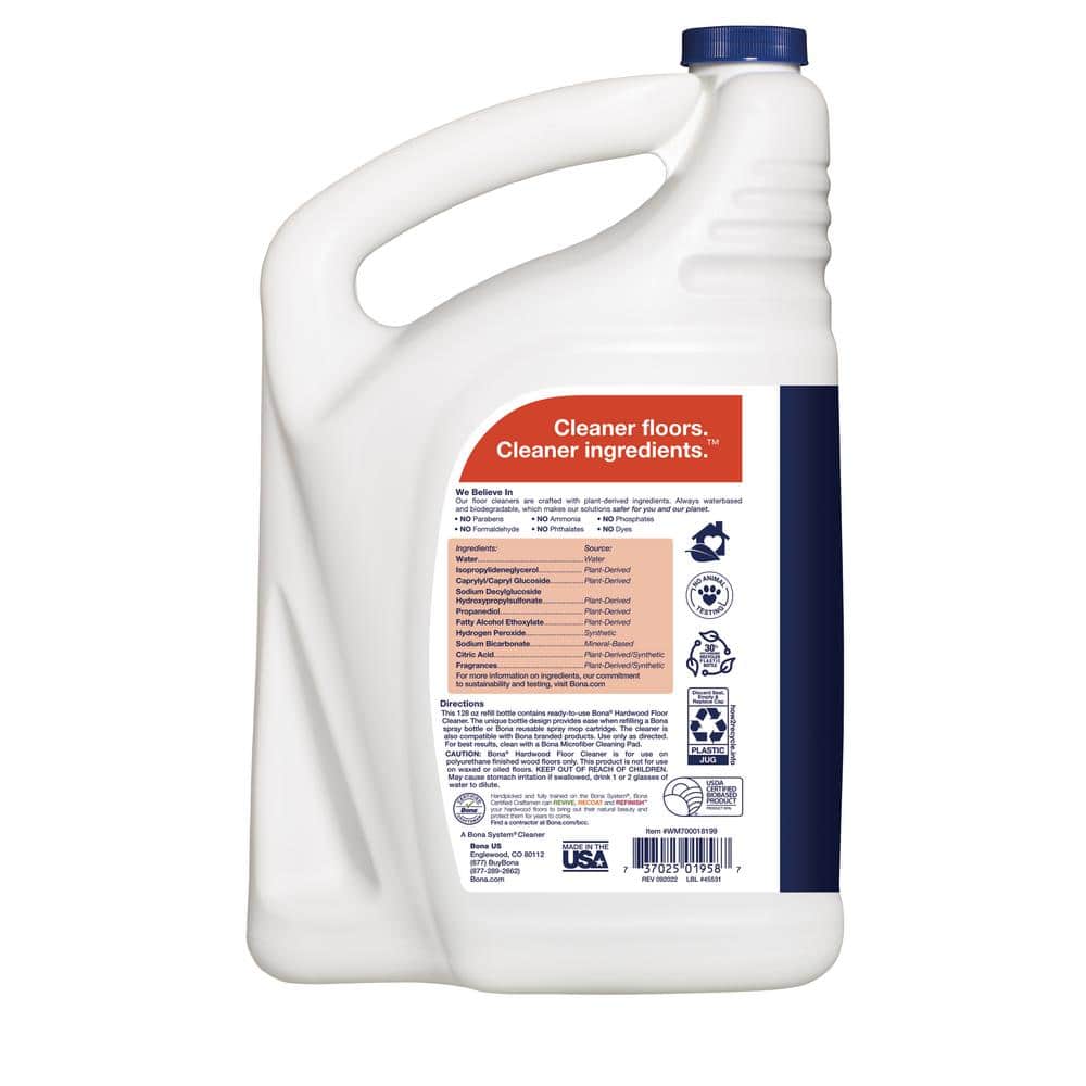 Bona Cedarwood Scent Hardwood Floor Cleaner Refill 128 oz