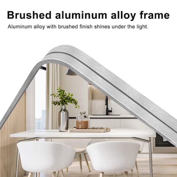 LuxHomez 30 in. W x 40.2 in. H Rectangular Aluminum Frame Square LuxHomez 30 in. W x 40.2 in. H Rectangular Aluminum Frame Square
