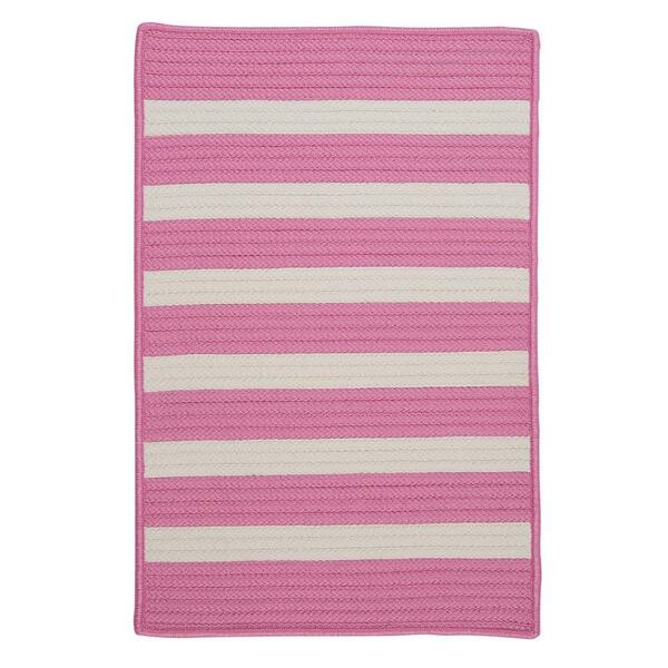 Home Decorators Collection Baxter Bold Pink 5 ft. x 8 ft. Indoor/Outdoor Braided Area Rug