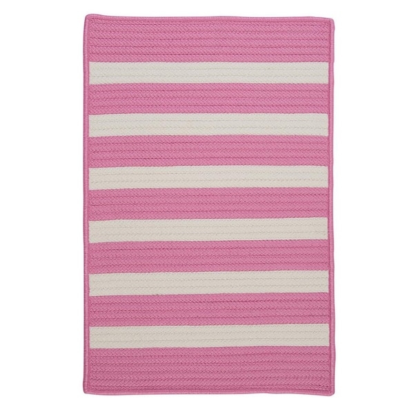 Home Decorators Collection Baxter Bold Pink 8 ft. x 11 ft. Indoor/Outdoor Braided Area Rug