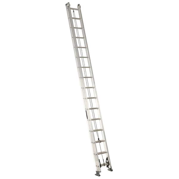 Louisville Ladder FE3232 Fiberlass Step Ladder 300-Pound Duty Rating, 32  Feet, Orange & LP-5510-00 Series Extension Pro-Guards/Ladder Covers, Yellow  