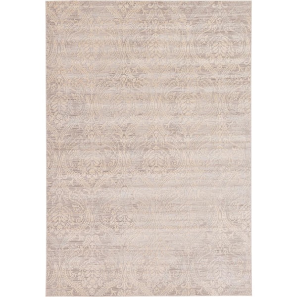 Unique Loom Paris Oak Gray 7' 0 x 10' 0 Area Rug