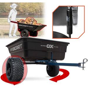 Stockman 15 cu ft. -17 cu ft. Lift-Assist and Swivel ATV Dump Cart w ATV-Grade MAG Tires