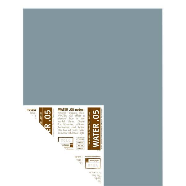 YOLO Colorhouse 12 in. x 16 in. Water .05 Pre-Painted Big Chip Sample