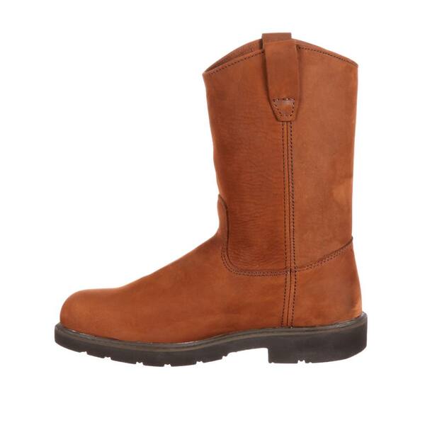 pull on work boots non steel toe