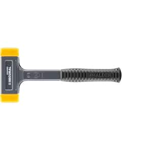 Secural Dead Blow 2.2 lbs. Polyurethane Hammer with 12.2 in. Steel Handle Rubber Grip