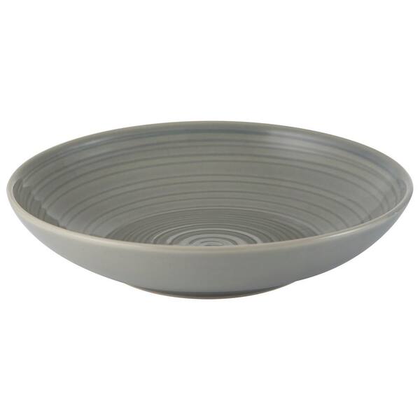 Mason Cash William Mason 9.1 in. 4-Piece Ceramic Grey Pasta Bowl Set