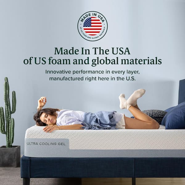 Zinus Ultra Cooling Gel Inch Medium Smooth Top Twin Memory Foam