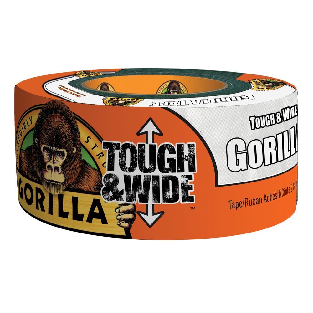 2.88 in. x 25 yd. White Tough and Wide Duct Tape (4-Pack)