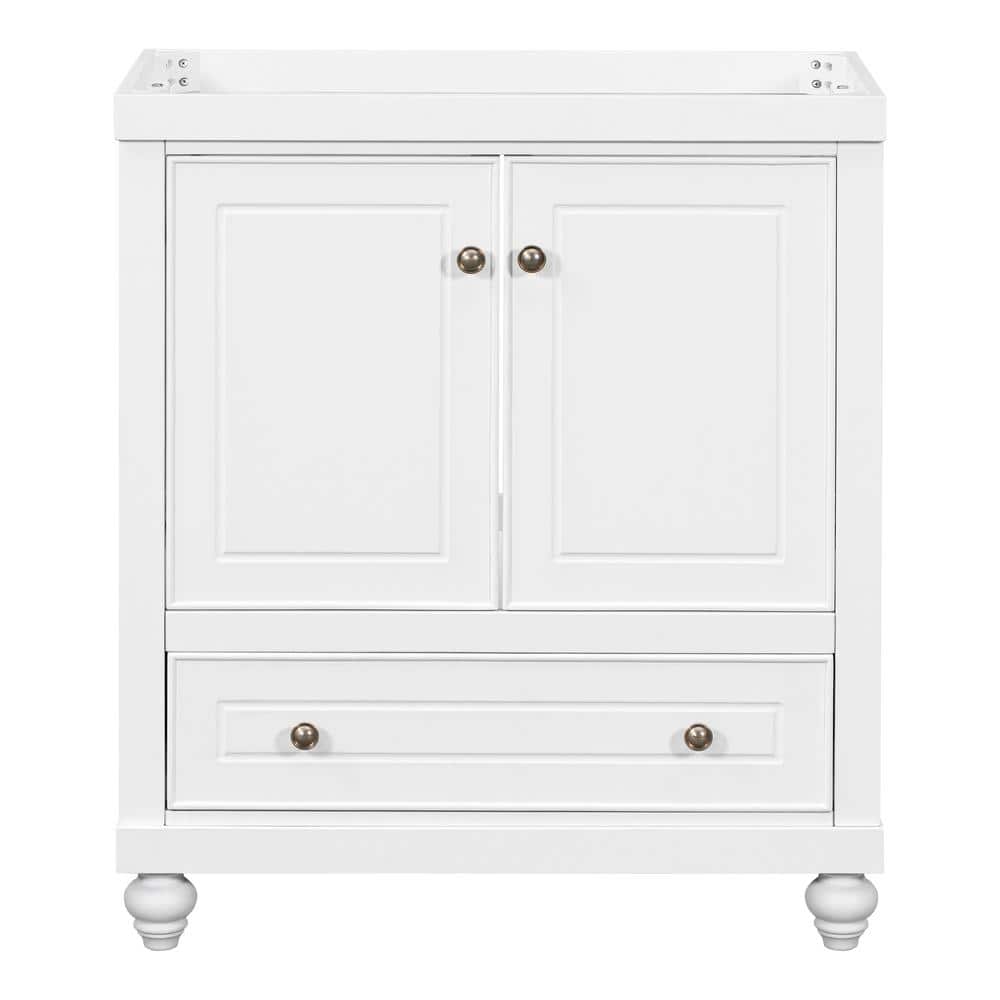 30 in. W x 18 in. D x 34 in. H Bath Vanity Cabinet without Top in White