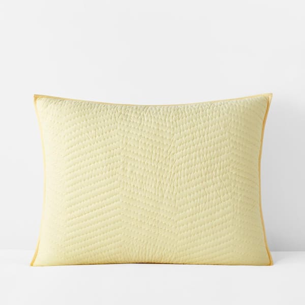 The Company Store Company Cotton Buttercream Solid Standard Sham