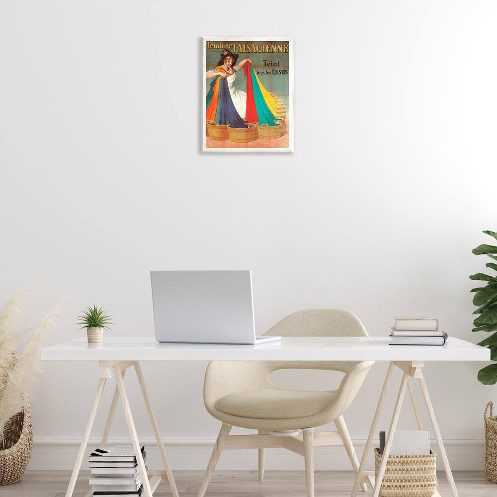 Vintage Teinture L'Alsacienne by Marcus Jules Unframed People Graphic Art Print 14 in. x 11 in. price history on PriceWatchPro