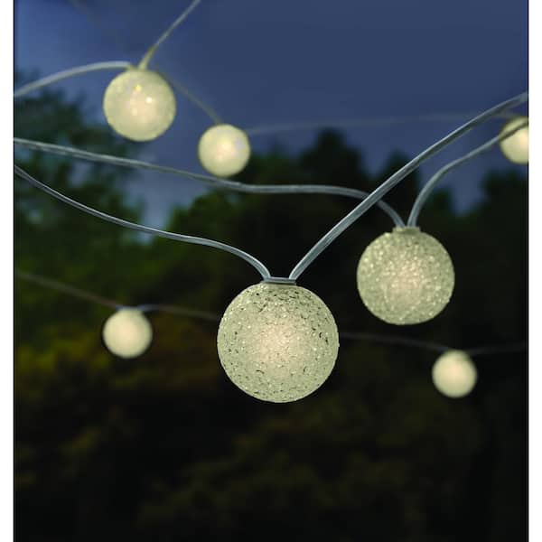 Hampton Bay 20 Ft Low Voltage 10, Ball String Lights Outdoor