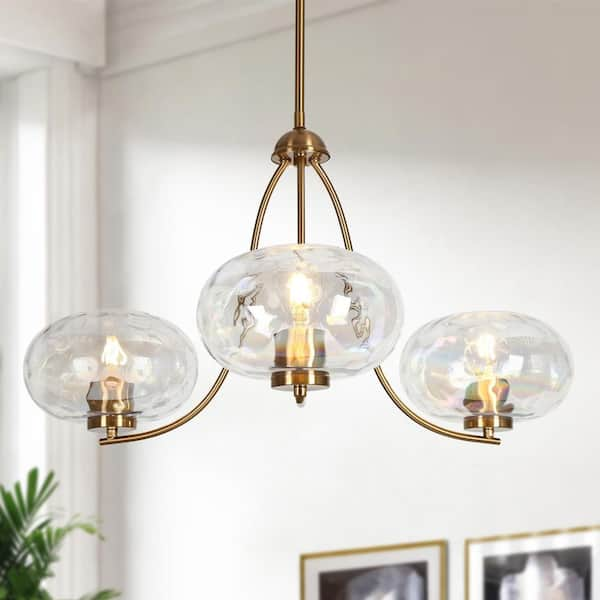 Uolfin 3-Light Gold Chandelier