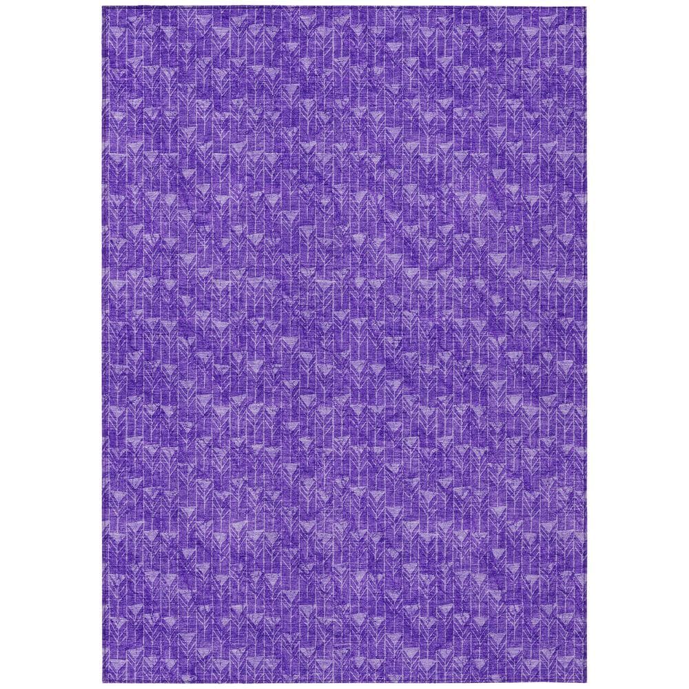 Chantille ACN514 Purple 2 ft. 6 in. x 3 ft. 10 in. Machine Washable Indoor/