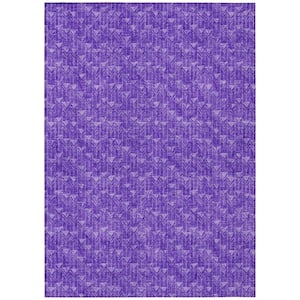 Chantille ACN514 Purple 5 ft. x 7 ft. 6 in. Machine Washable Indoor/Outdoor Geometric Area Rug